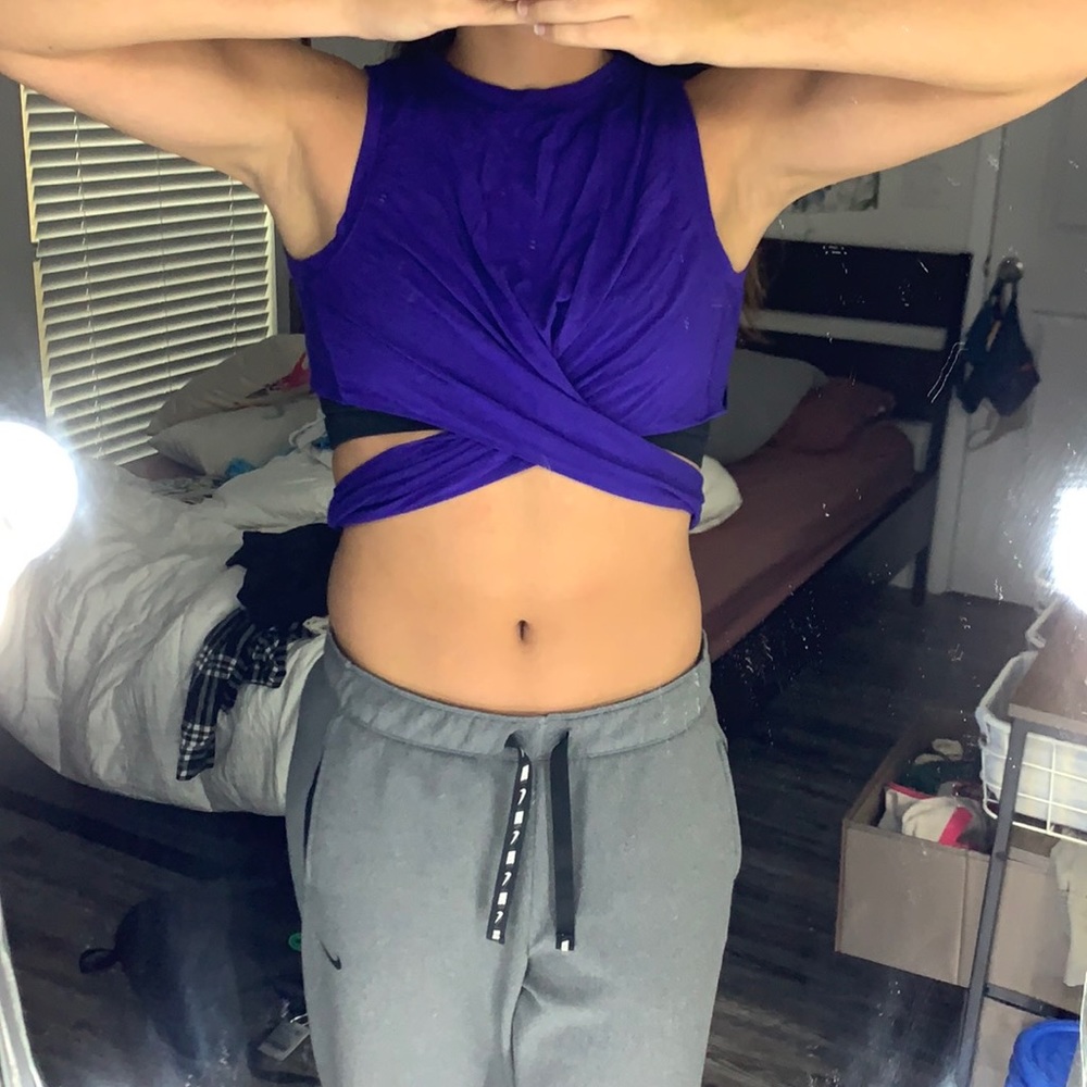Fabletics purple athletic top